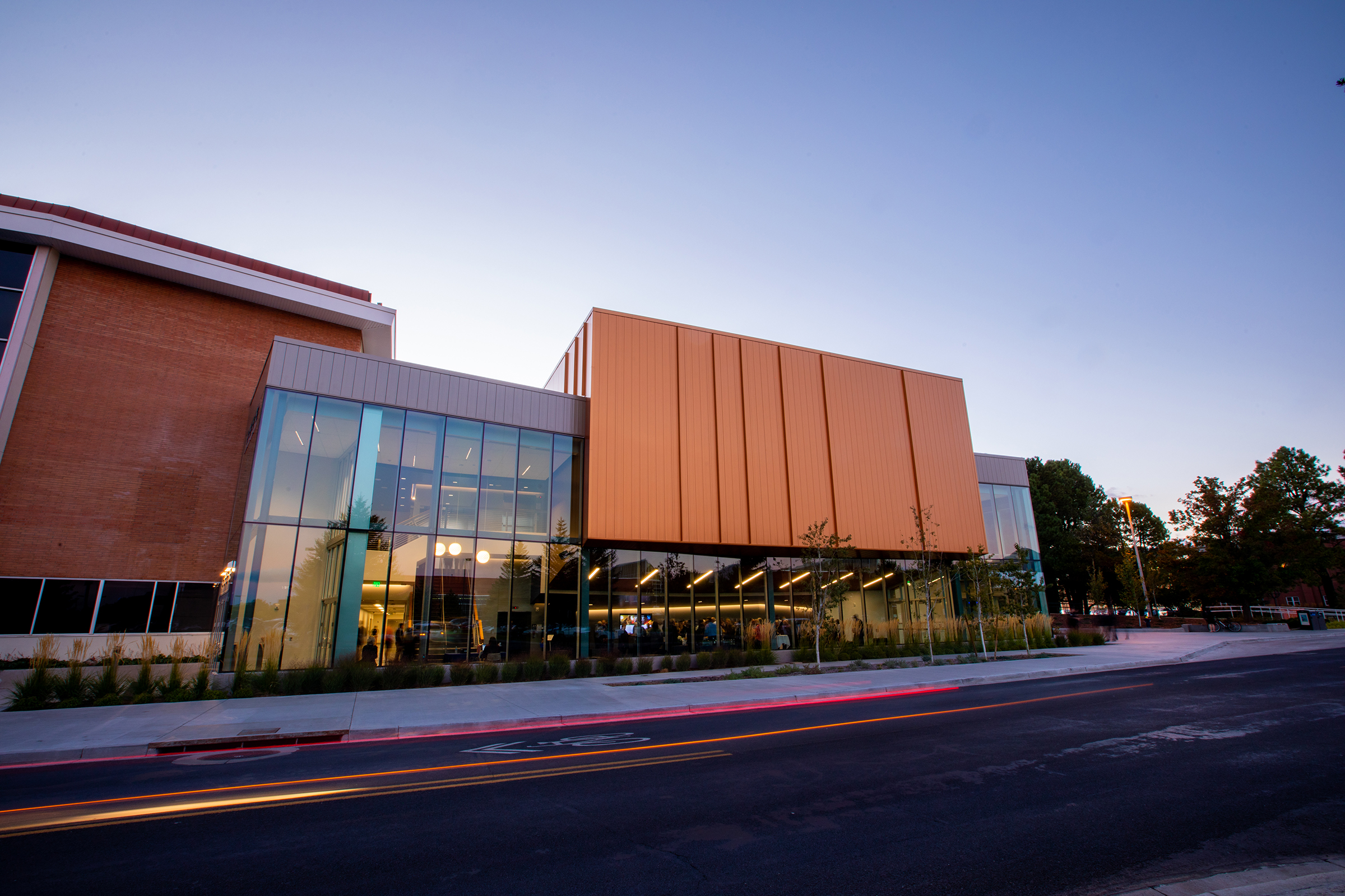 Outside view of the Kitt recital hall.