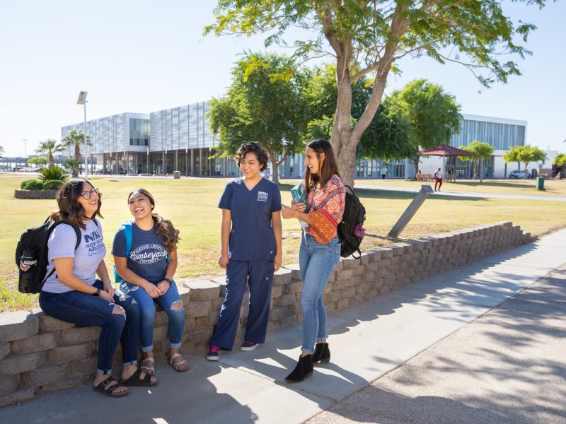 Students socialize at NAU Yuma statewide location.