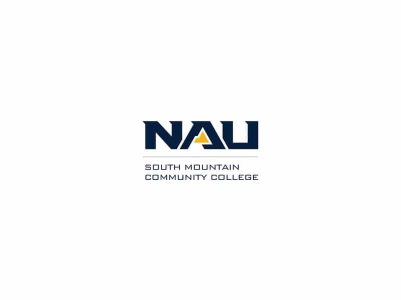 N A U South Mountain Community College logo.