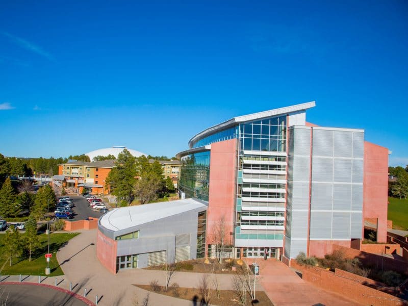 The WA Franke building at NAU Flagstaff mountain campus