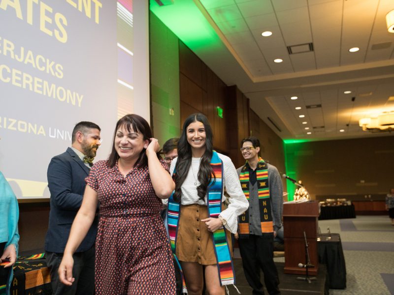 Students at a celebration.
