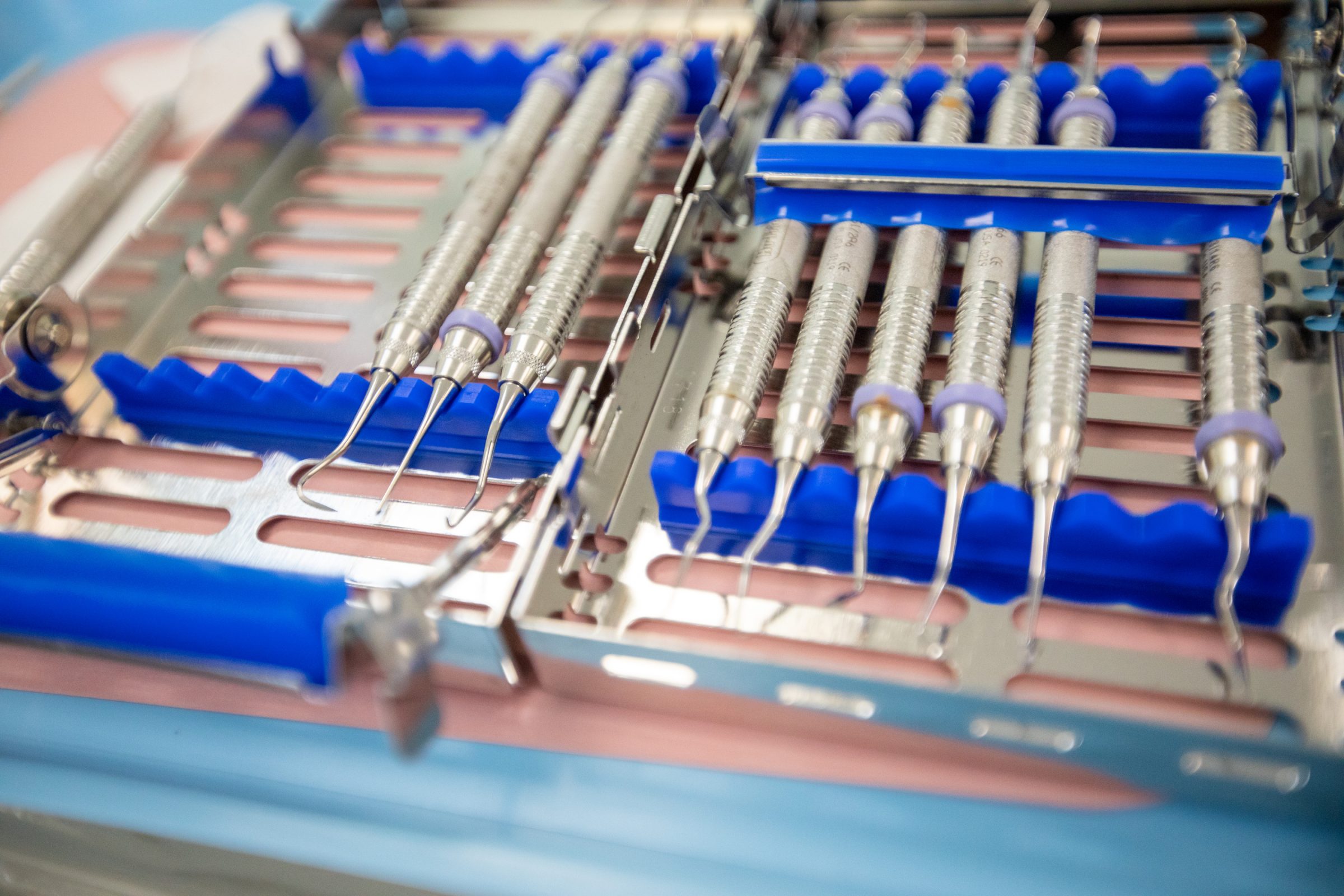 Dental hygiene tools.