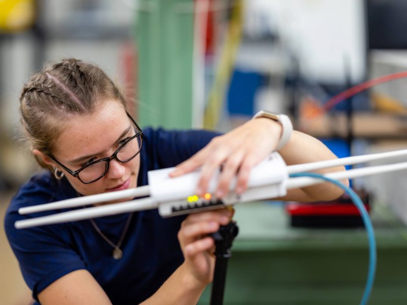 An engineering student at N A U.