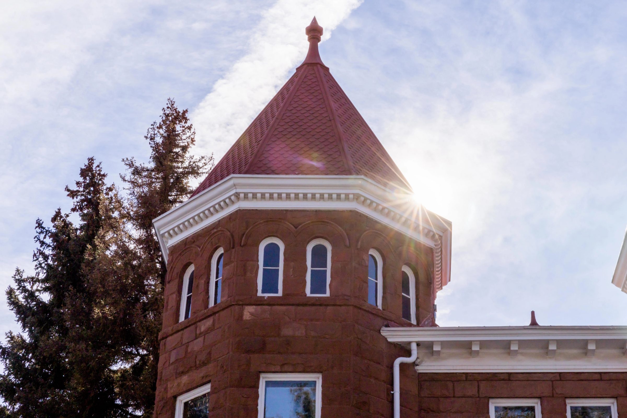 Old main on the N A U Flagstaff Mountain campus.