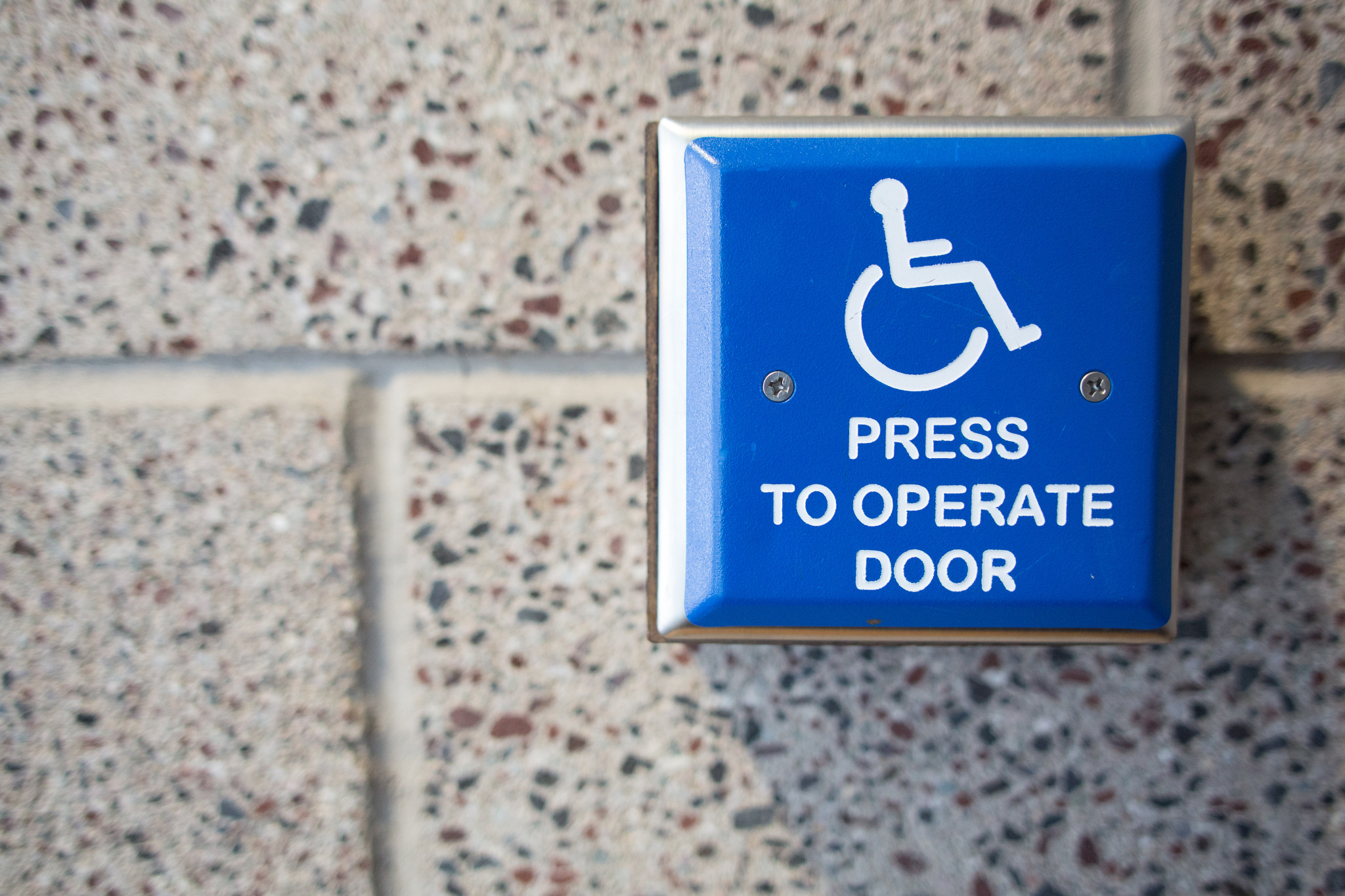 A button to open doors automatically.