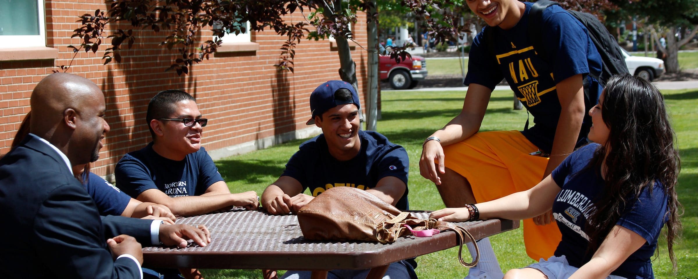 star students sitting on bench