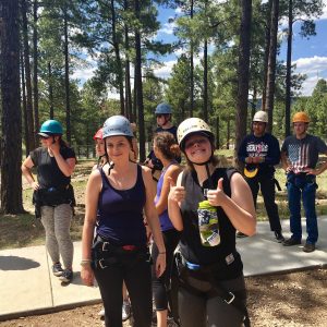 STAR students on challenge course