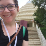 NAU student smiling in India.