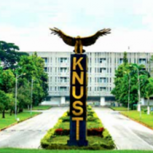 KNUST sign with bird on top