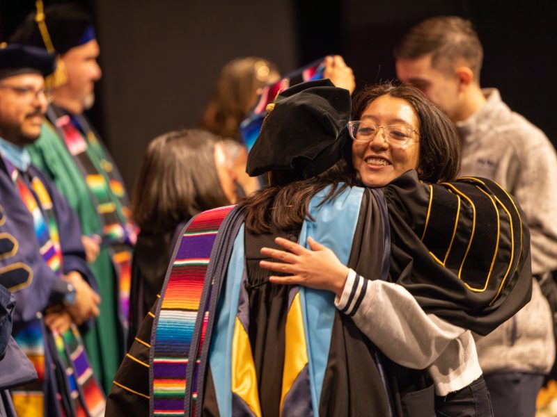 People celebrating at Northern Arizona University Convocation