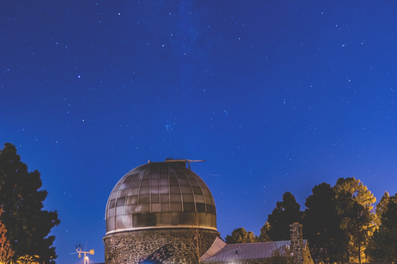 N A U telescope at night.