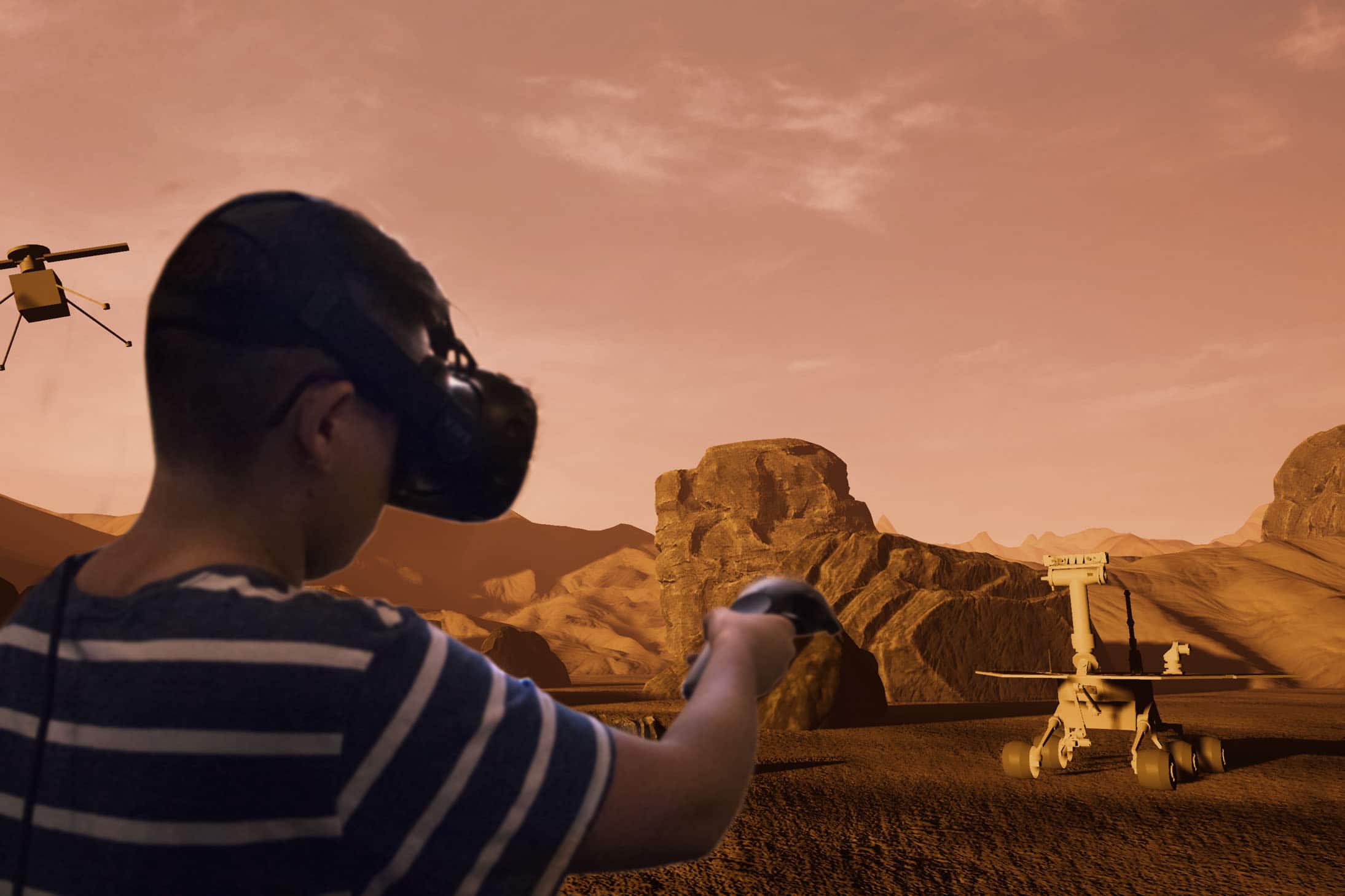 Scientists propose exploring Mars with drones and virtual reality at NAU.