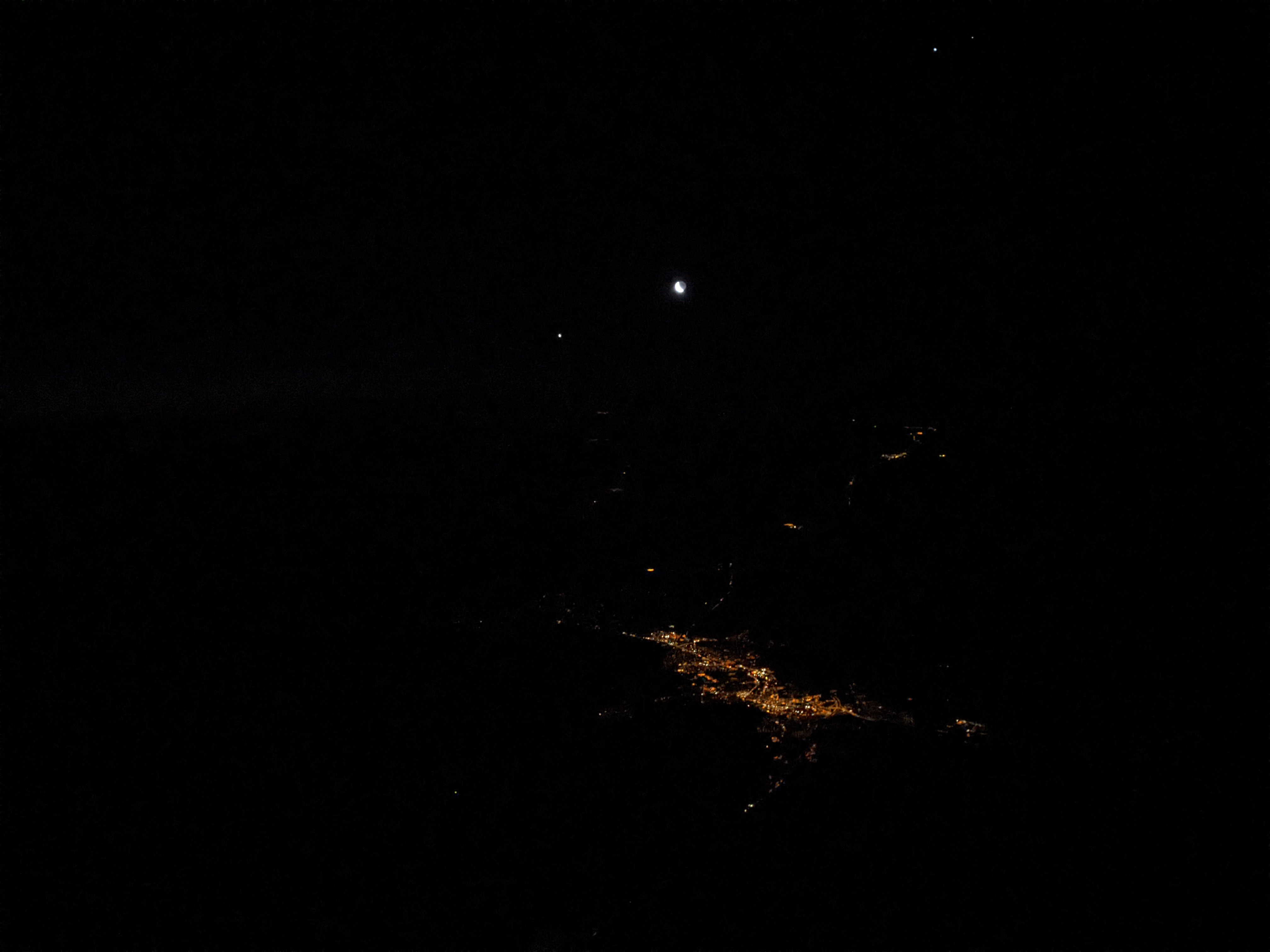 Flagstaff at night from SOFIA
