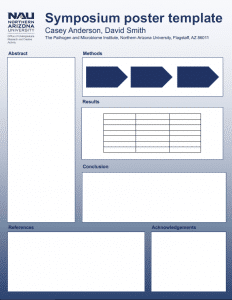 Downloadable example portrait poster template