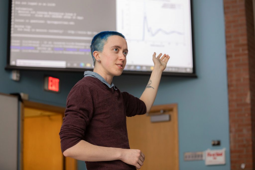 Jason Libby, majoring in Informatics.