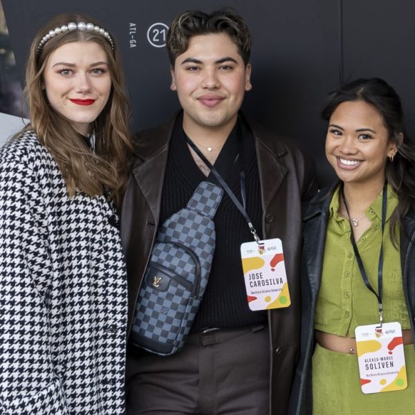 NAU students posing at New York Fashion Week.