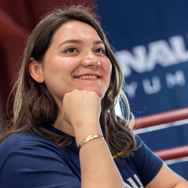 NAU–Yuma student Katany Cardenas smiling at someone.
