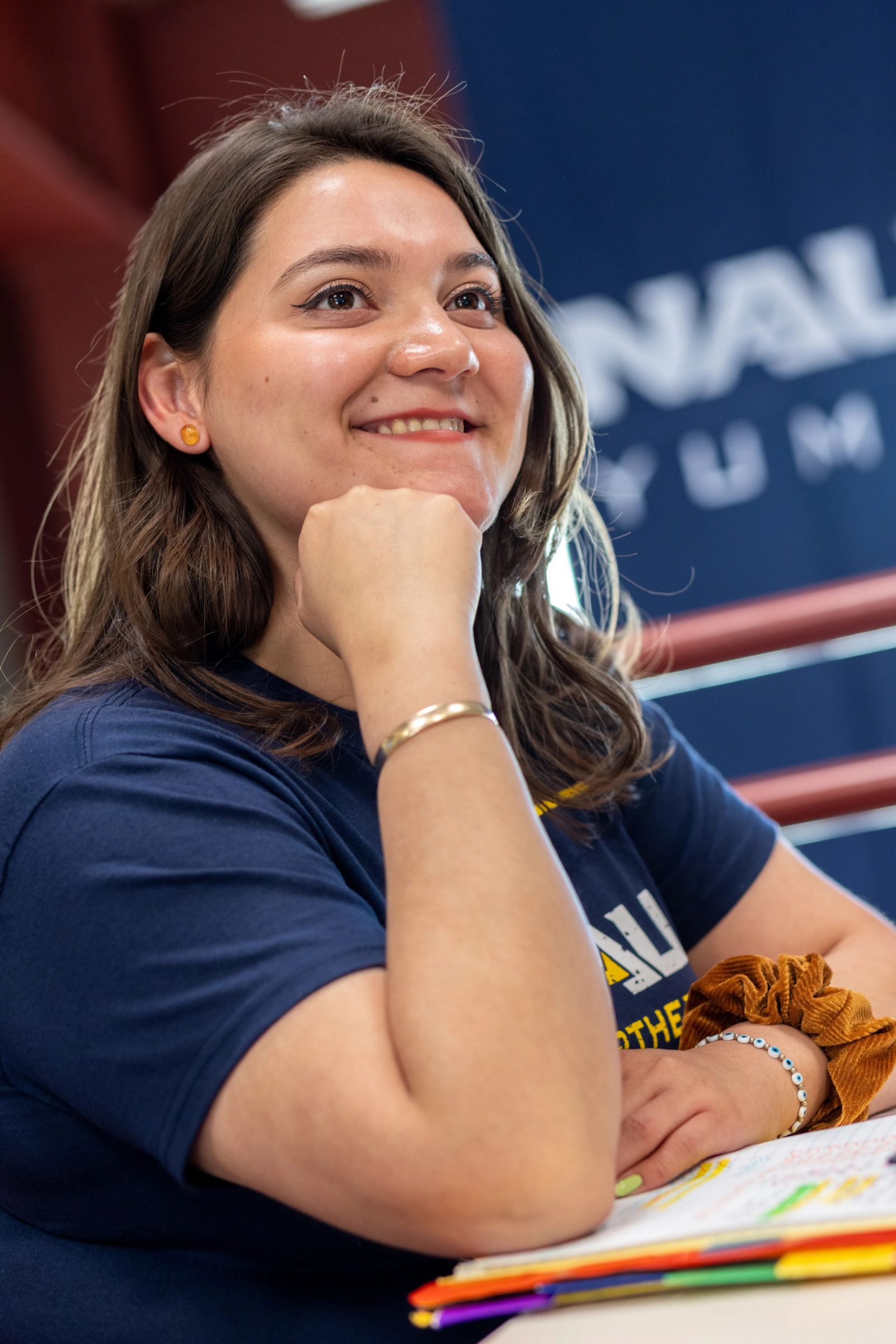 NAU–Yuma student Katany Cardenas smiling at someone.