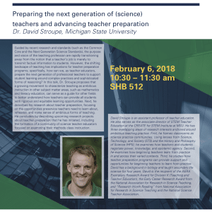 STEM Education Seminar with David Stroupe