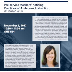 STEM Education Seminar with Dr. van Es