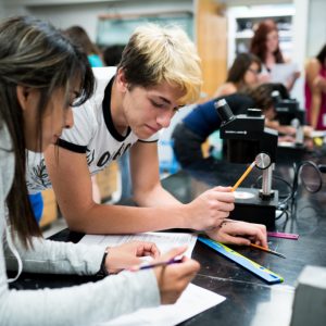 High school science lab
