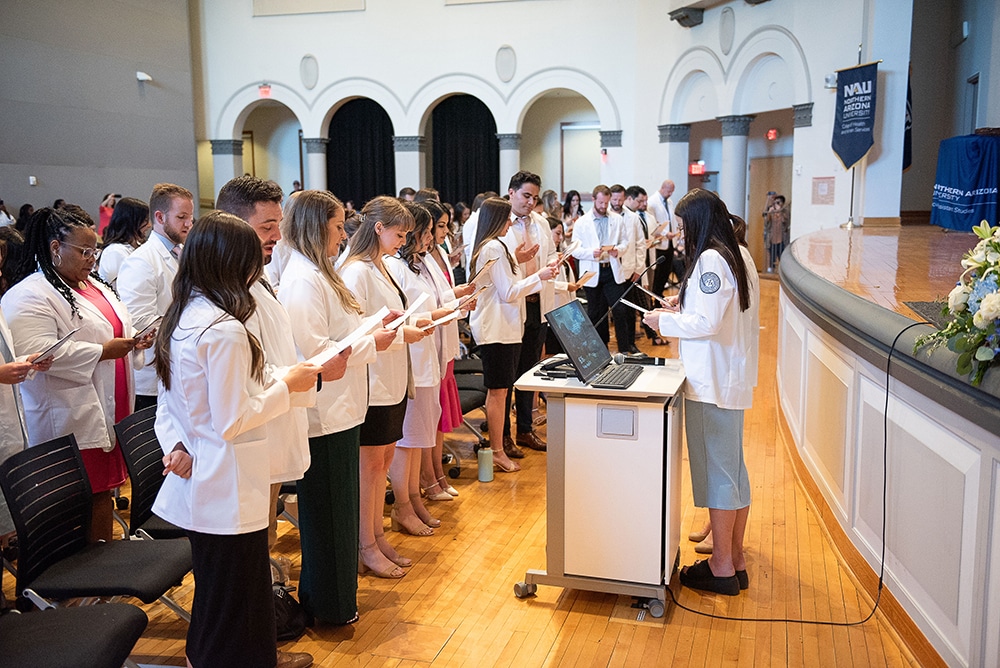 White coat ceremony.