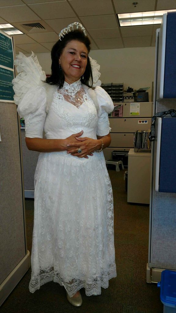 Jenny Zamora-Garcia dressed as the tooth fairy.