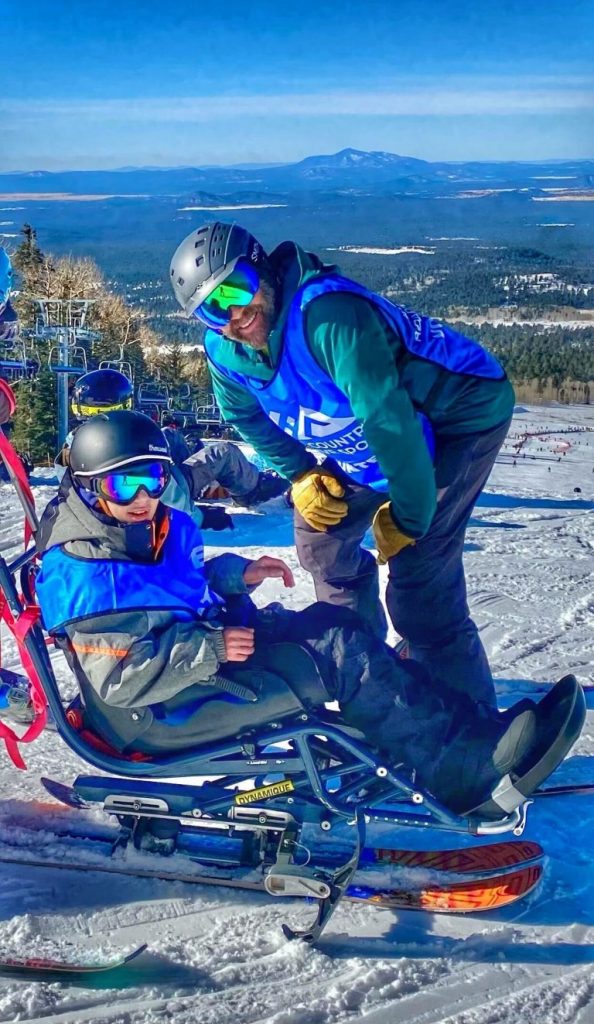NAU’s public health program and High Country Adaptive Sports providing adaptive skiing.