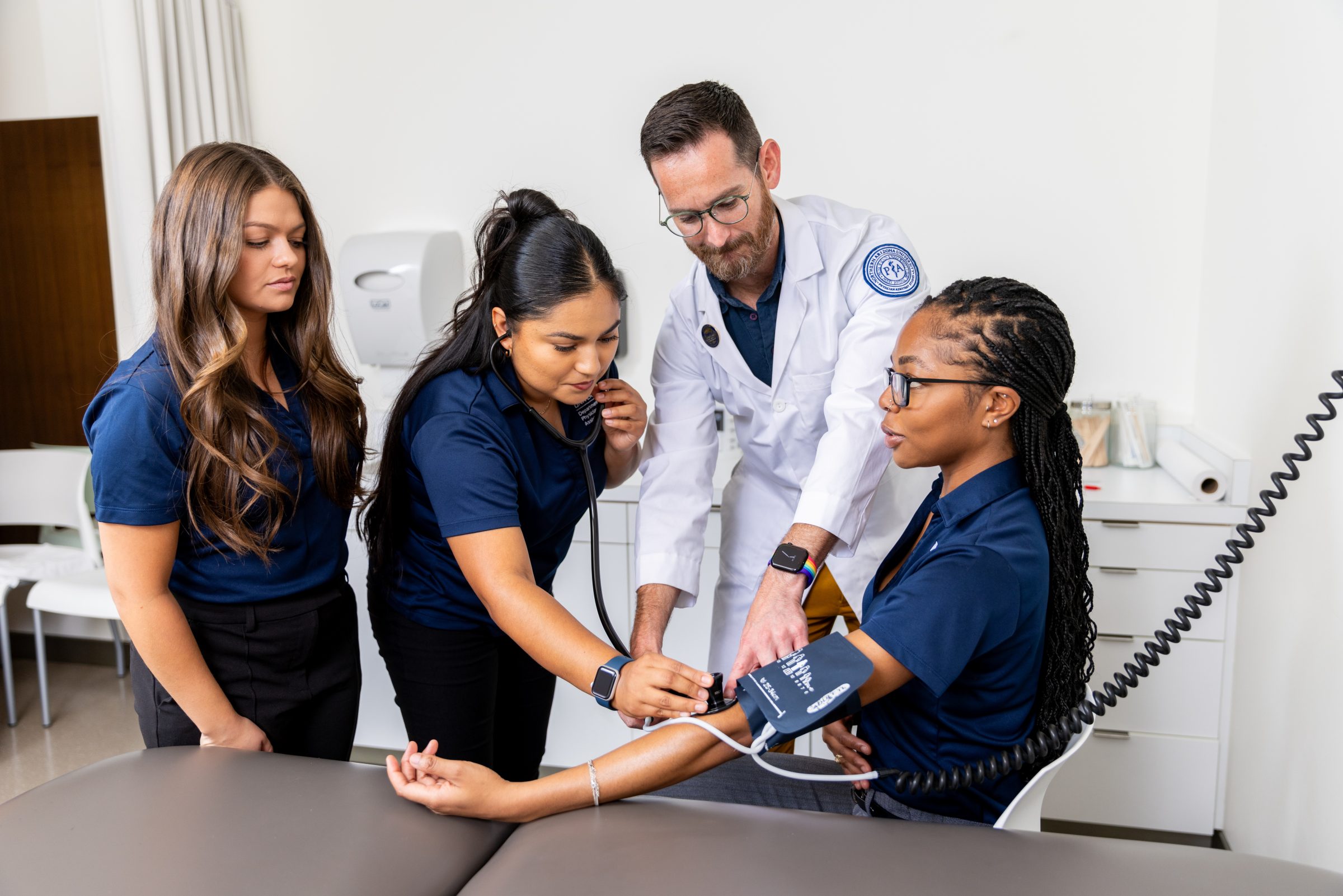 Northern Arizona University's Physician Assistant Department Chair Jason Gubler demonstrating to students.