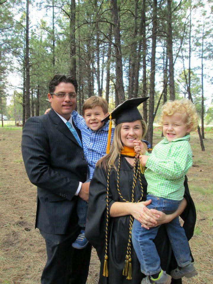 Cristina Castillo and her family.