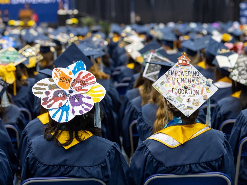 N A U students at graduation.