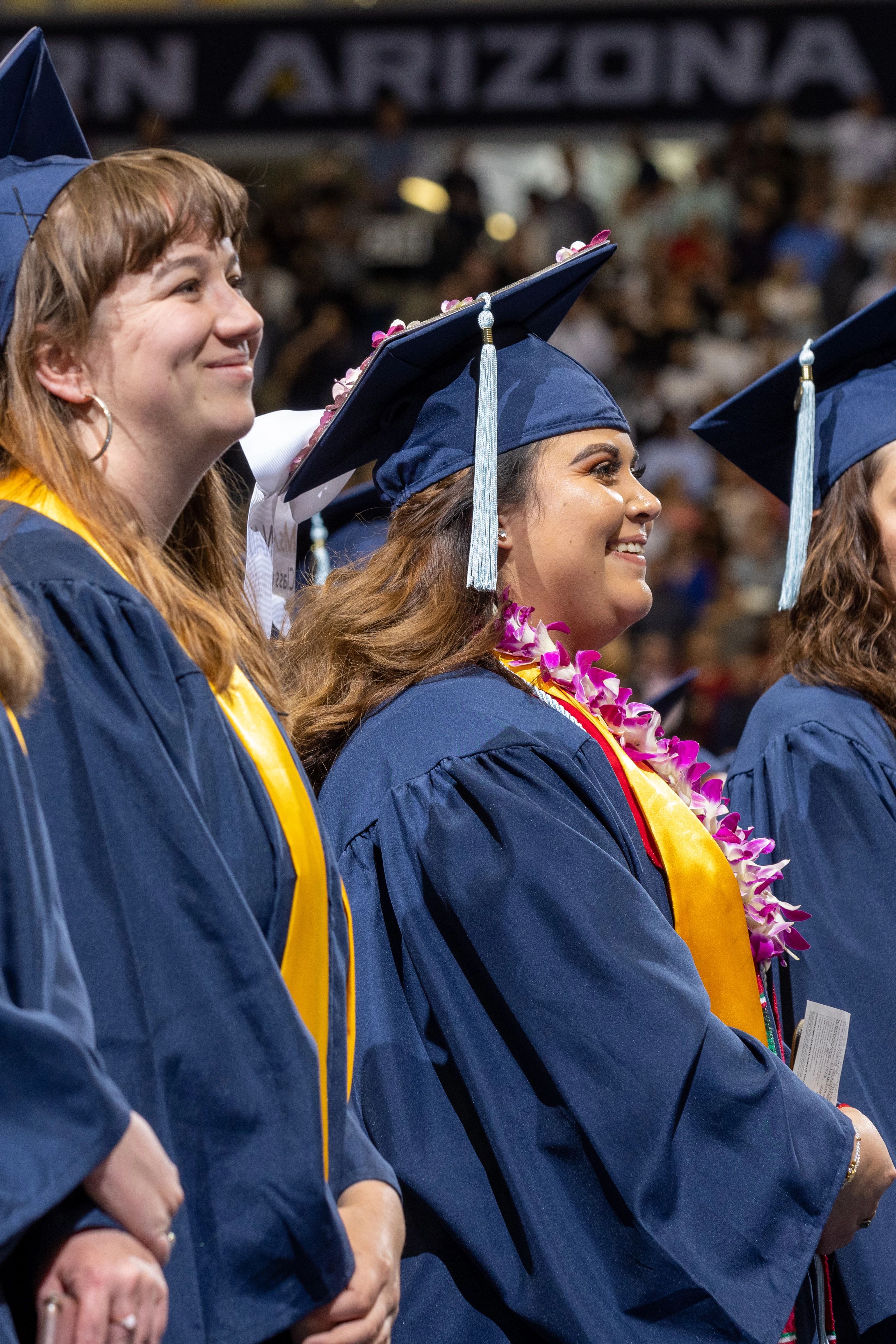N A U students at graduation.