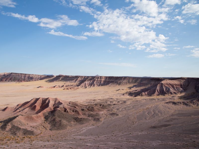 Photo of an arid desert.