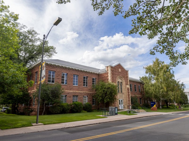 A photo of the gammage building at the Flagstaff campus.