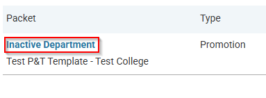 Click the link to your packet.