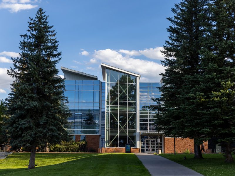 Front view of the N A U engineering building.