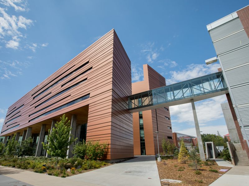 View of Science and Health building.