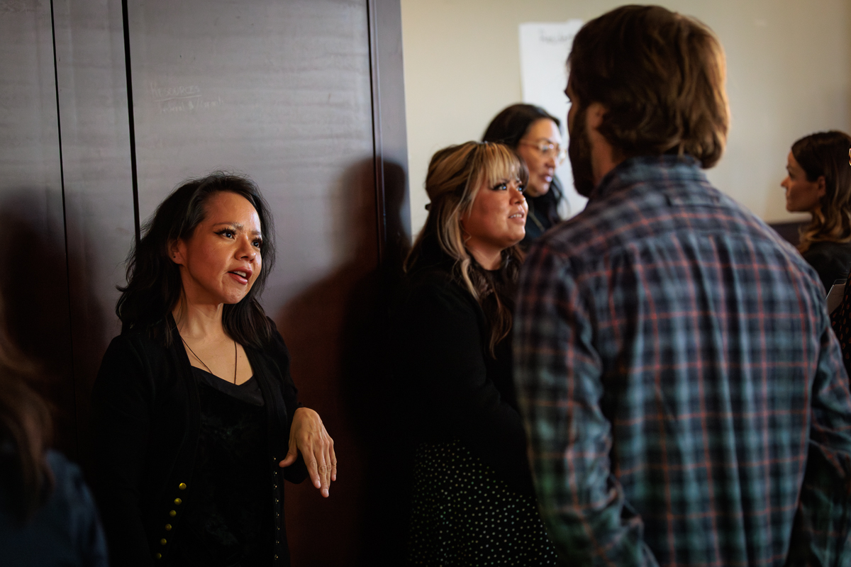 Workshop attendees engage with other attendees during the networking activity