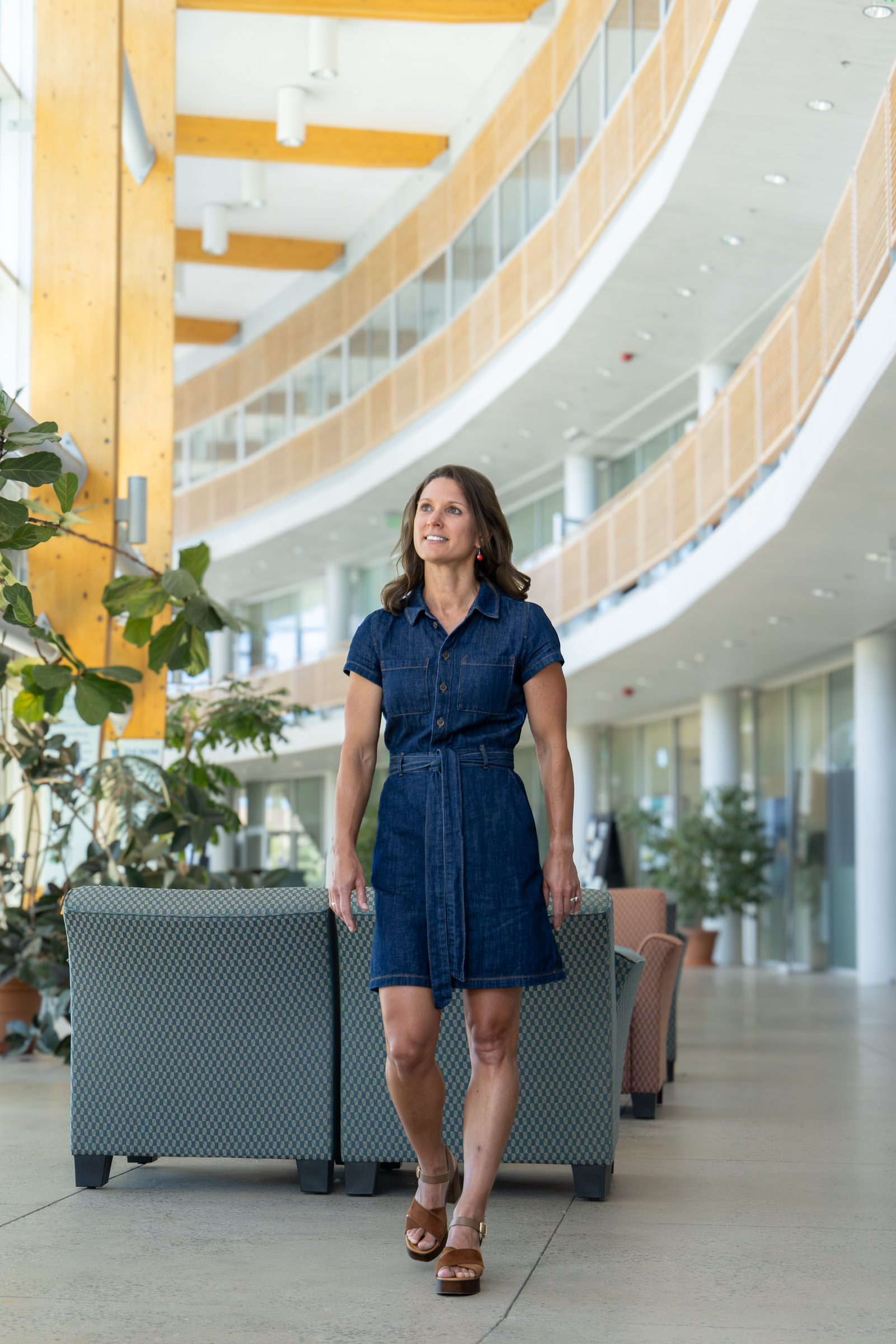 Katherine Mommaerts standing in building.