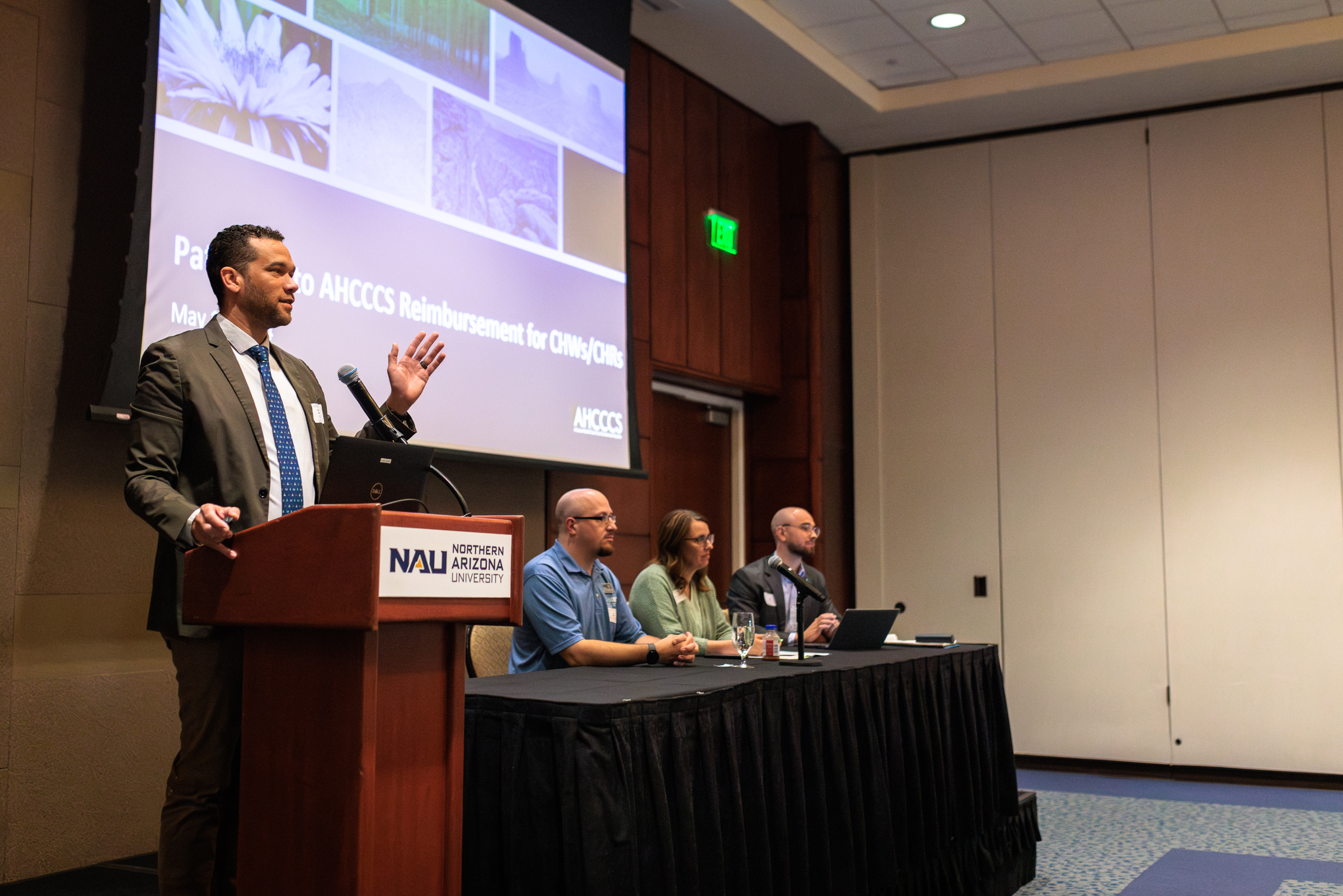 Marcus Johnson, Deputy Director of Community Engagement and Regulatory Affairs, AHCCCS describes pathways for CHR reimbursement.