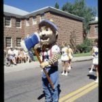 Louie the N A U mascot, 1997.