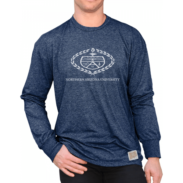 N A U merchandise: a long-sleeve shirt featuring the Academic Crest.