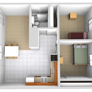 South-Village Floorplan-B-Top-View-family