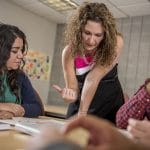 nau students receive tutoring from an instructor