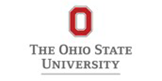 The Ohio State University logo consists as a large red letter O with The Ohio State University written underneath the letter.