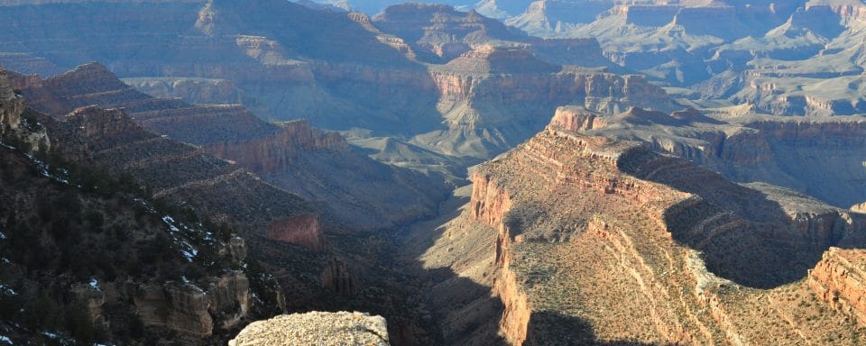 nau students study at the grand canyon