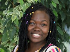 Rebecca Annorbah smiling for a photo.