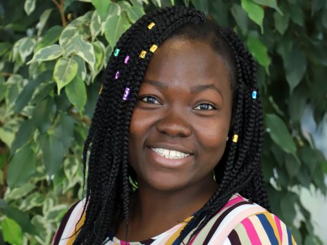 Rebecca Annorbah smiling for a photo.