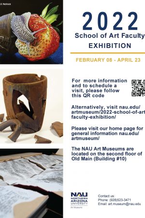 Promotional poster for School of Art Faculty Exhibition 