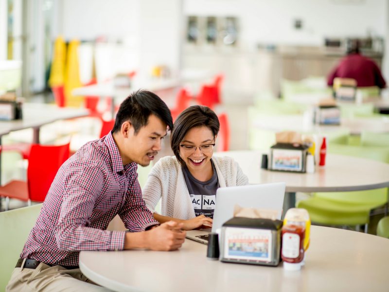 Students working together at N A U–Yuma.